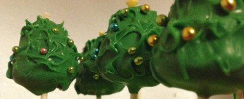 sapin verts cake pop